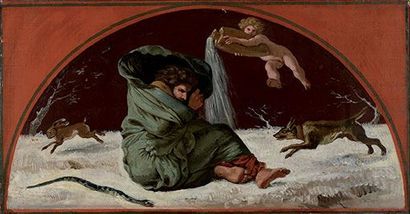 DELACROIX Eugène, 1798-1863 
Les quatre saisons, 1821
Ensemble d'oeuvres décoratives...