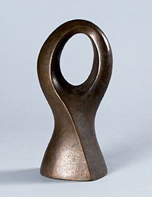 FRANCHINA Nino, 1912-1988 
Boucle, 1949
Bronze à patine brune, signé et daté vers...