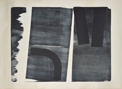 HARTUNG Hans, 1904-1989 
Sans titre
Gravure en noir (traces de plis, accidents aux...