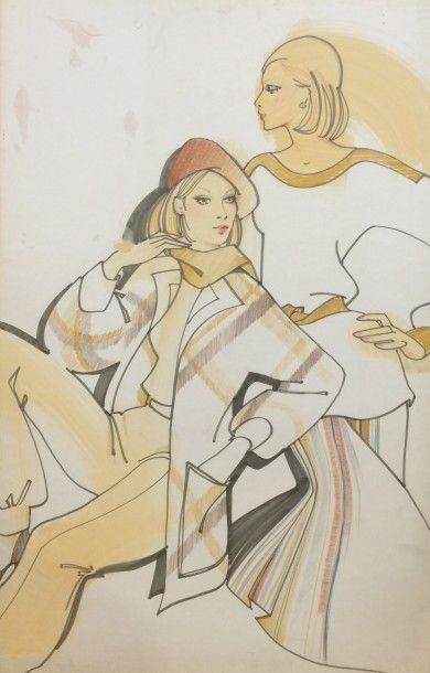null LACAZE A.? (XXe siècle)

Couples

Trois dessins de mode à la gouache , feutre...