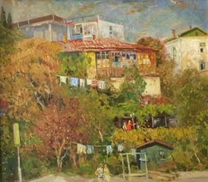 BESPERSTOV Iacov (né en 1929) 
Le jardin,...