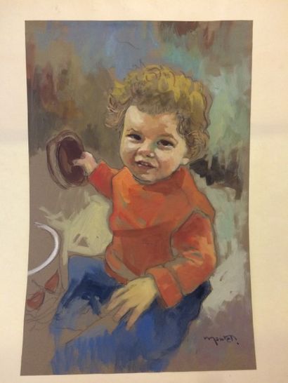 null MONTET Maurice (1905-1997)

Portrait d'enfant

Gouache, signée en bas à droite,...