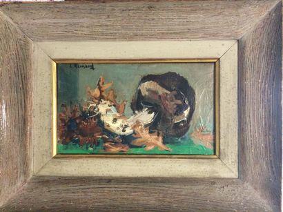 null REINARD Louis (XXe siècle)

Cèpe et chataignes, 1953

Huile sur toile, signée...