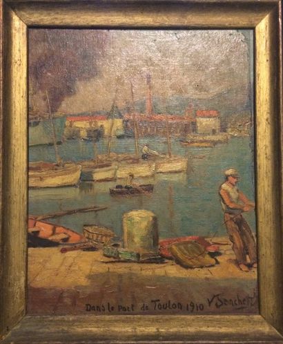 null SENCHET Victor (1879-1973)

Dans le port de Toulon, 1910

Huile sur toile contrecollée...