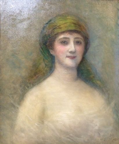 null DE GONZALVA Céline (XIXe-XXe siècle)

Portrait de femme au turban, 1916 ou 26

Huile...