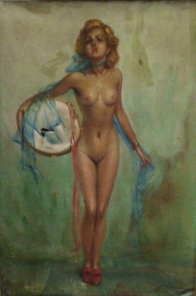 null DURANDO-TOGO Richard (1910-?)

Femme au tambourin

Huile sur toile (accident),...