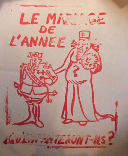 ANONYME Lot de trois affiches, 1968
Sérigraphies.
84x60 cm.