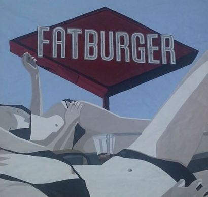 RODA-GIL Numa (né en 1966) Fatburger #2, 2015
Gouache sur papier kraft.
68x66 cm...
