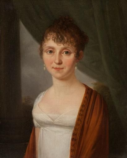 null GORP Henri - Nicolas van
Paris vers 1756 - 1820

Portrait de femme dans une...