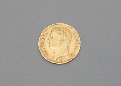 null Une pièce en or 40 Fr "Napoléon" (1811 A)