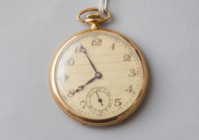 null Montre de gousset en or jaune 18k (750).

Poids brut : 54,5 g.