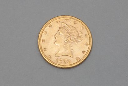 null Pièce de 10 dollars type Liberté, 1892.

Bel état.