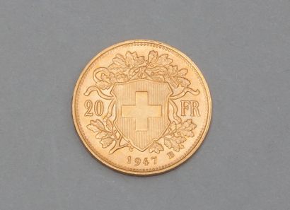 null 1 pièce 20 Fr Suisse (1947 B)


