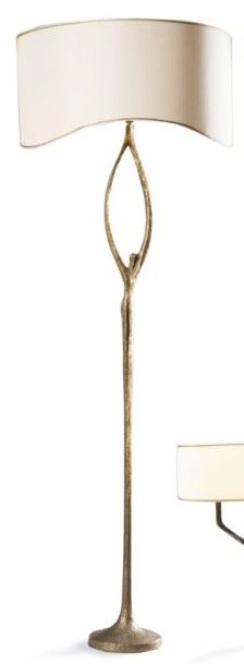 FÉLIX AGOSTINI (1910-1980) 

Lampadaire modèle « Nymphe » en bronze doré à une lumière....