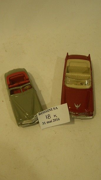 null DTF : SIMCA 8 Sport, grise - CHRYSLER NEW YORKER, rouge, réf. 24 A. 	

