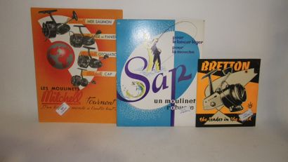 null Lot de 3 cartons publicitaires : moulinets Bretton 175 x 198 cm - Moulinets...
