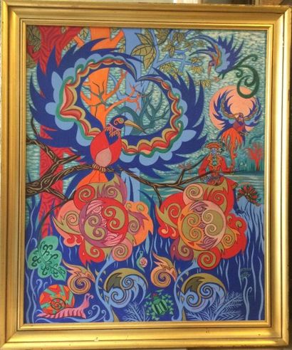 null DE GIRY Anne (XXe siècle)

Composition colorée

Peinture sur toile, signée en...