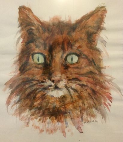 null KOVEA EHLINGER Radka (née en 1937)

Portrait de chat

Aquarelle, signée en bas...