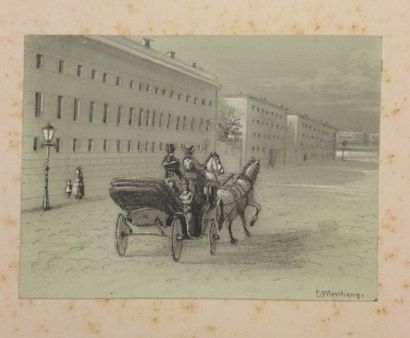 null MONTIGNY C. (XIXe siècle)
Scène de vie rurale, Russie
17 dessins à la mine de...