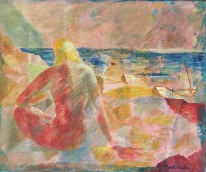 null MUSTACCHI Raymond (né en 1923)

Vibration de la plage

Peinture sur toile, signée...