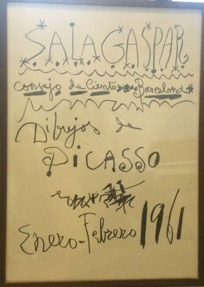 null PICASSO Pablo (d'après)

Sala Gaspar - Dibujos de Picasso Enero-Febrero 1961

Lithographie...