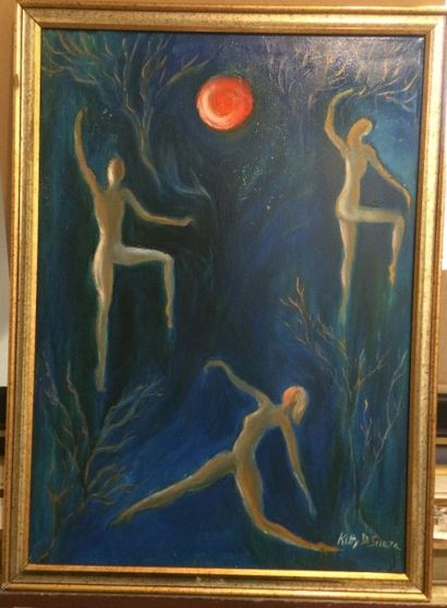 null SCIARA DI Ketty (XXe siècle)

Trois personnages sur fond bleu 

Peinture sur...