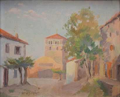 null VEYRIN Philippe, 1900-1962

Village et clocher

Huile sur panneau, signé en...