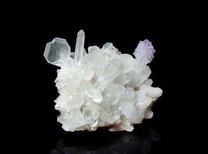 null Extraordinaire et rarissime petite cristallisation de QUARTZ hyalin du Pérou,...