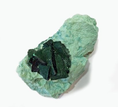 null Lot de trois minéraux peu courants du Congo: cristal flottant (12 mm d'arête)...