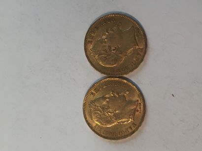 null 2 pièces 20 Francs "Napoléon III tête laurée" (1869 A)