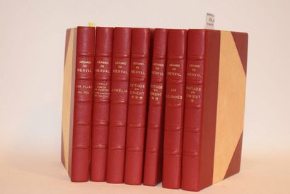 NERVAL Gérard (de) " Oeuvres ". Suite de 7 volumes in-8 ornés de nombreux bois de...