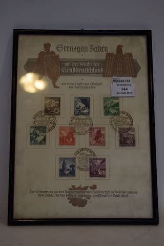 null [Propagande] [National socialisme]

Planche de 9 timbres allemands en l'honneur...