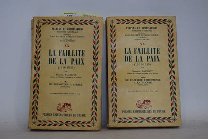 BAUMONT Maurice 

" La faillite de la paix ", 2 volumes " de Rethondes à Stresa ;...