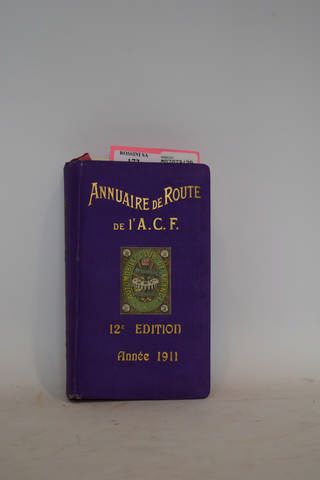 Automobile Club de France. 

Annuaire de l'A.C.F., 12ème édition, année 1911.

Bas...