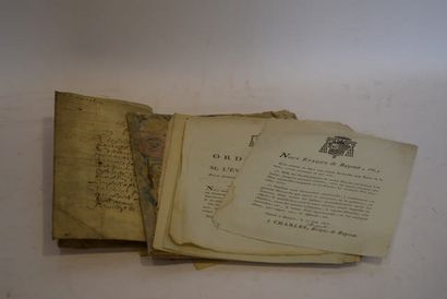 null [Normandie]. [Bayeux]. Divers 

Acte du 26 mars 1672

6 documents : lettre circulaire,...