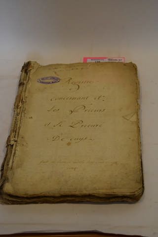 null [Normandie]. Manuscrit concernant les prieurs et le prieuré de Cuys, par Augustin...