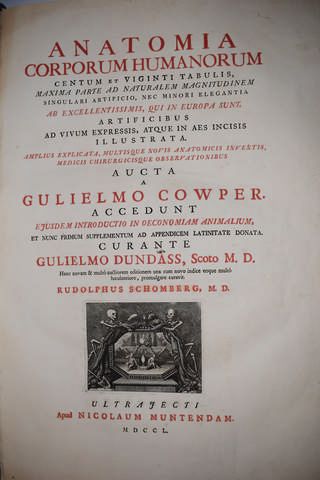 null COWPER (William). Anatomia corporum humanorum. Utrecht, Nicolas Muntendam, 1750....