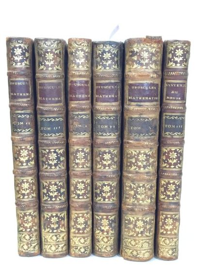 null ALEMBERT (Jean d'). Opuscules mathématiques. Paris, Briasson, 1768. 5 volumes...