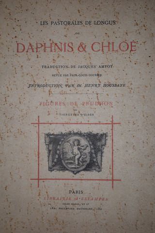 null Les pastorales de Longus ou DAPHNIS&CHLOE

Traduction de Jacques Amyot, revue...