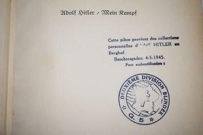 null HITLER (Adolf). Mein Kampf. Munich, Bentralverlag, 1934. Grand in-8, bradel...