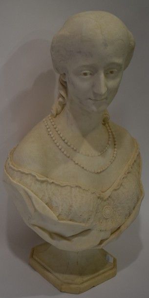 null Desprey A. (1832- 1892) 

Portrait d'Impératrice ( Eugénie?)

marbre, signé...