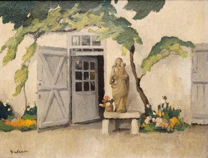 null BALANDE Gaston, 1880-1971, 

La porte sur le jardin

Huile sur toile, signée...