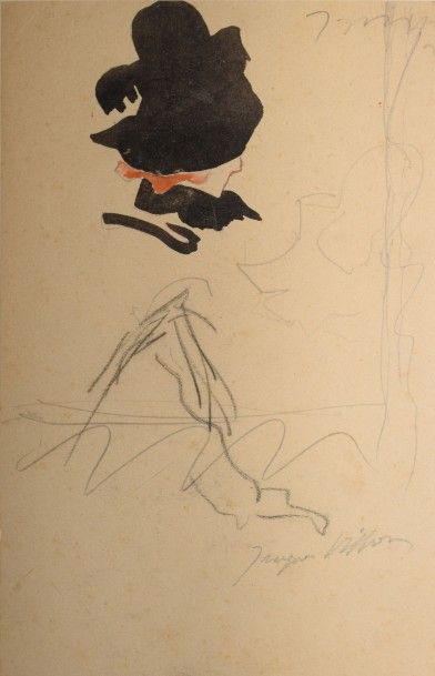 VILLON Jacques, 1875-1963, 

Rousse au chapeau...