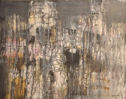 null WEXLER Jacob, 1912-1995, 

Sans titre rose et gris, 1962

Technique mixte et...