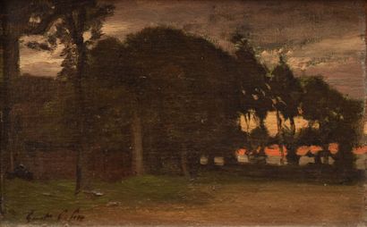 null COLIN Gustave, 1828-1910

Arbres au crépuscule

Huile sur toile, signée en bas...