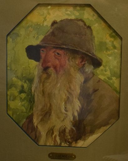 null CREMIEUX Edouard, 1856-1944

Vieil homme au chapeau

Aquarelle, cachet d'atelier...