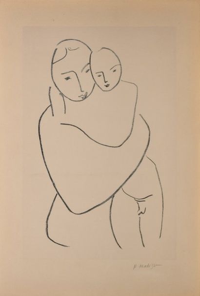 null MATISSE Henri, 1869-1954, 

Vierge et enfant, 1951

Lithographie en noir sur...