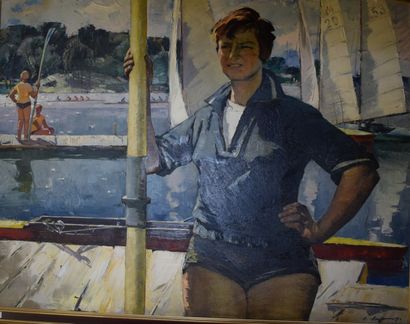 ECOLE RUSSE

Femme sur un bateau

Huile sur...