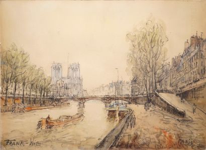 FRANK-WILL, 1900-1951, 

La Seine et Notre-Dame...