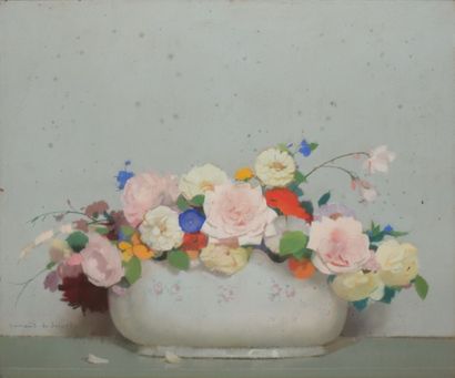null GUIRAND DE SCEVOLA Lucien Victor, 1871-1950, 

Corbeille de fleurs

Pastel (piqûres),...